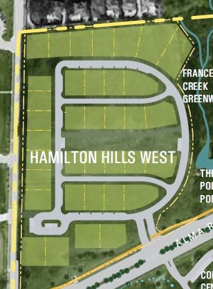Hamilton Hills West Plat Map
